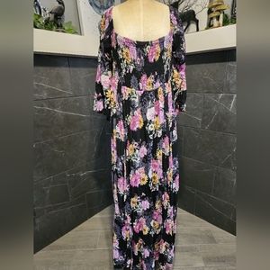 Torrid off the shoulder Floral Maxi dress